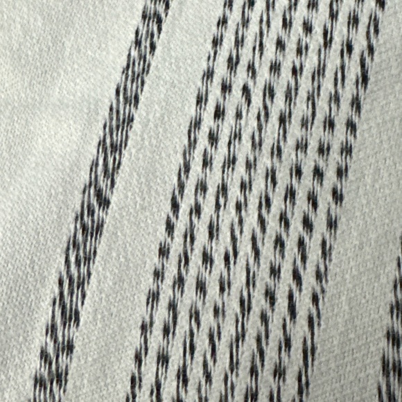 LOFT High Waist Black and White Striped Shorts - Picture 3 of 5